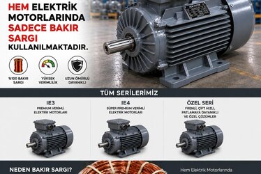 5,5 ve 7,5 kW Elektrik Motoru Seçimi: 2/4 Kutup, Devir, Gövde ve Stok Durumuna Göre Doğru Alım