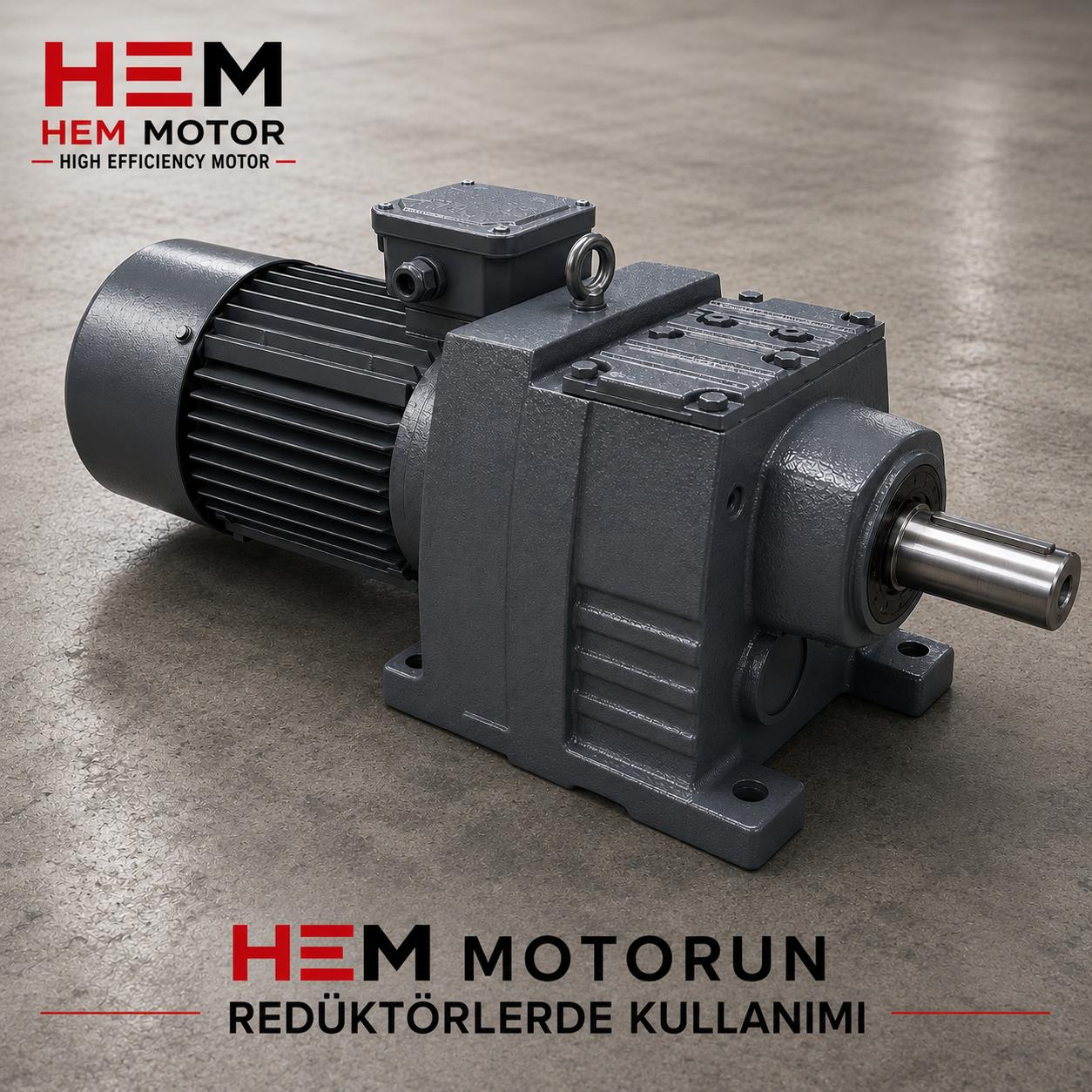 HEM Motor M-HEM series foot-mounted helical gear reducer