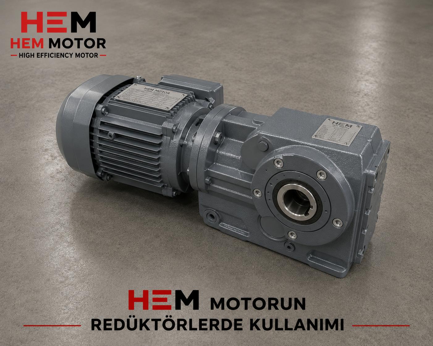 M-HEM foot-mounted helical gear reducer in an industrial application