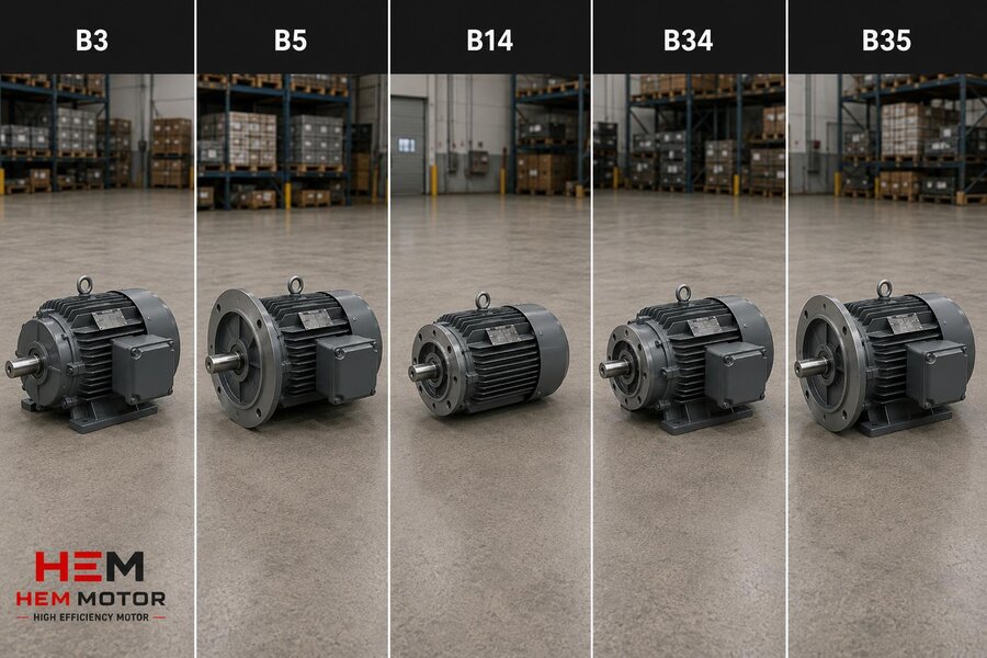B5 Flanşlı mı B14 Flanşlı mı? Makine İmalatçıları İçin Motor Bağlantı Tipi Seçim Rehberi