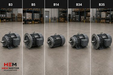 B5 Flanşlı mı B14 Flanşlı mı? Makine İmalatçıları İçin Motor Bağlantı Tipi Seçim Rehberi