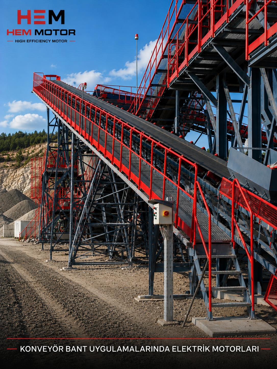 Cimento helezonu ve reduktorlu motor grubu beton santralinde