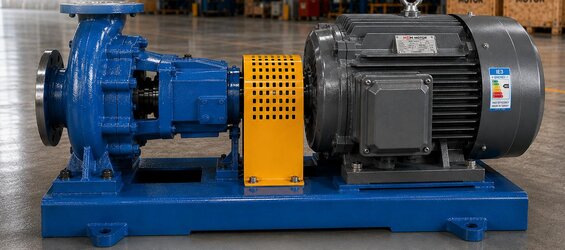 HVAC Closed-Loop Circulation (In-Line) Pump Motor Selection: Flow, Head and Correct Power for Continuous Duty