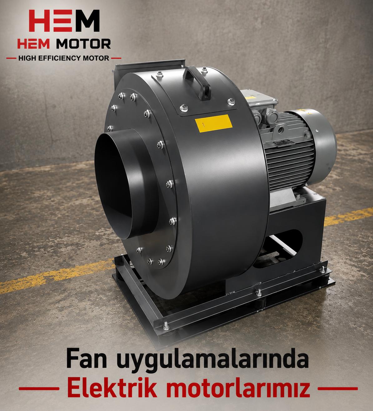 Şantiyede fazlara göre sevk edilen fan motorlarının devreye alma testleri