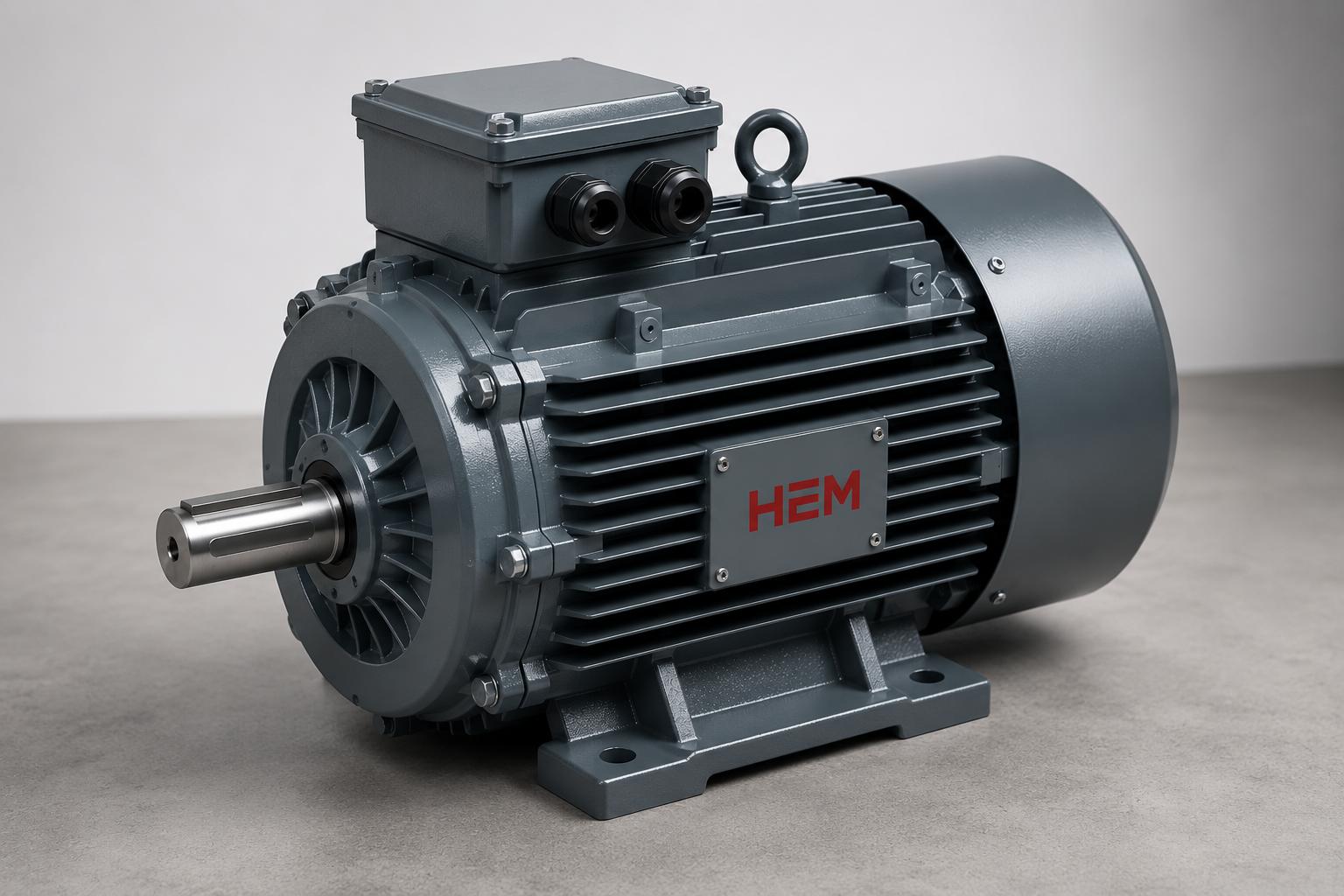 IE3 355 kW electric motor panel and starting connection