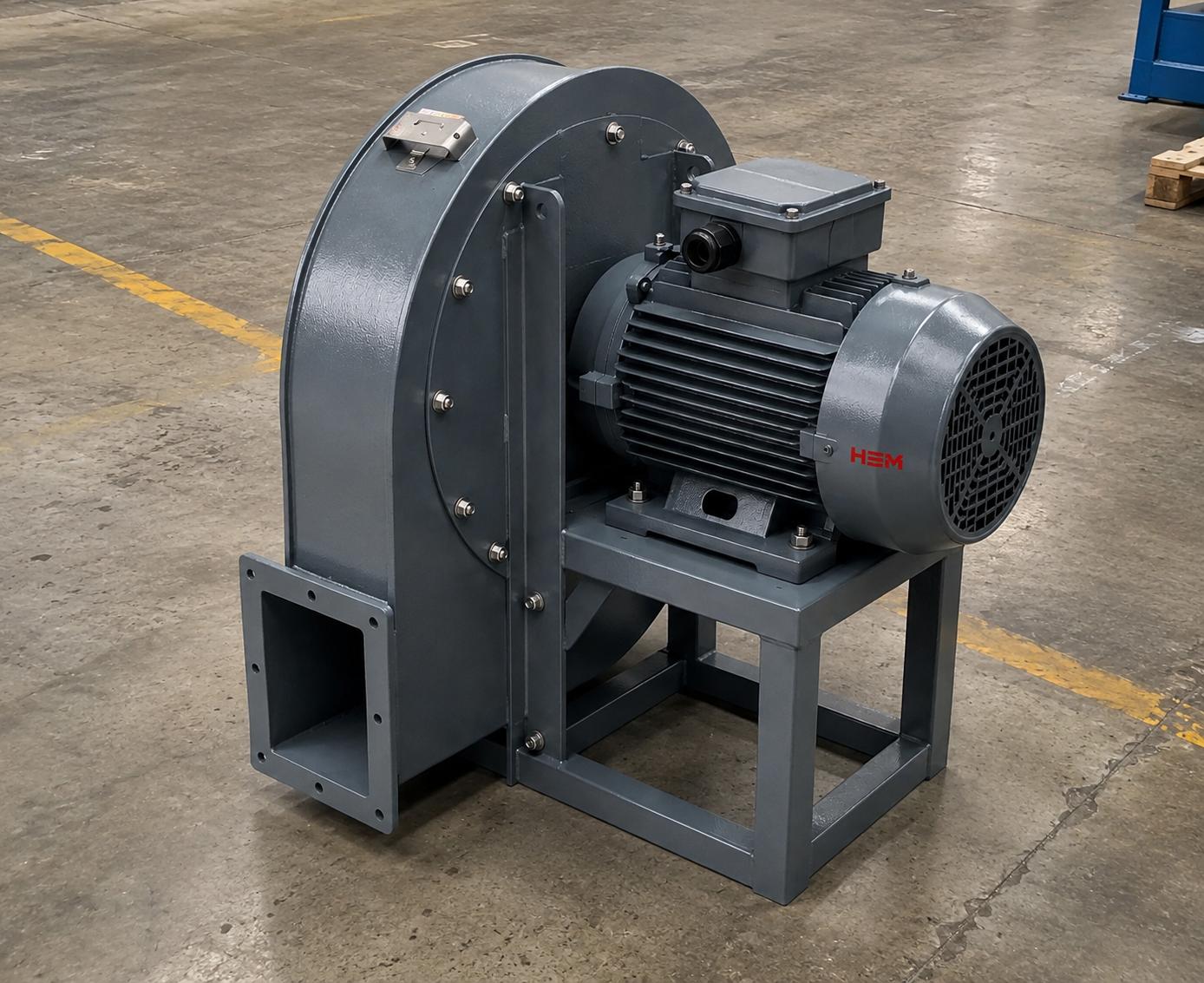 Power range comparison of IE4 IE5 efficient asynchronous motor air handling fan and EC fan